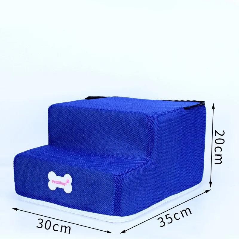 3-Step Anti-Slip Pet Stairs for Small Dogs and Cats to Bed