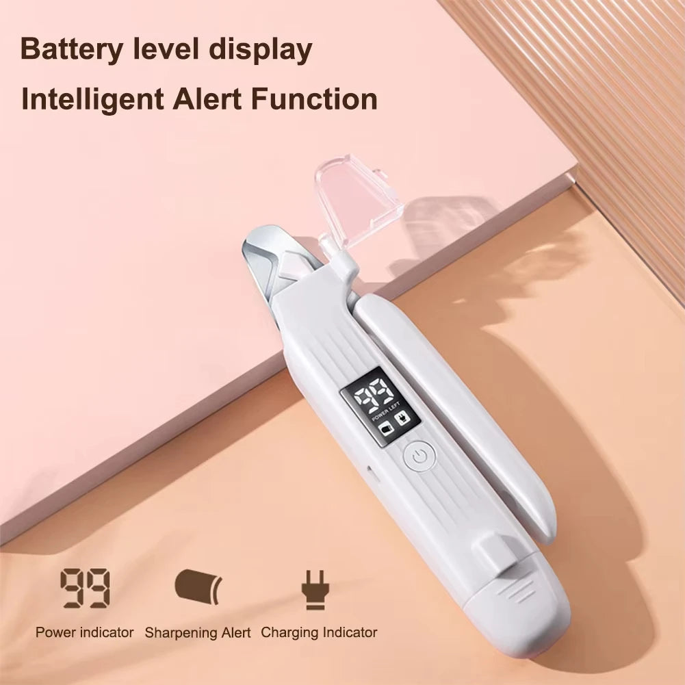 2 in 1 Electric Pet Nail Trimmer with LED Light, Dog & Cat Grinder