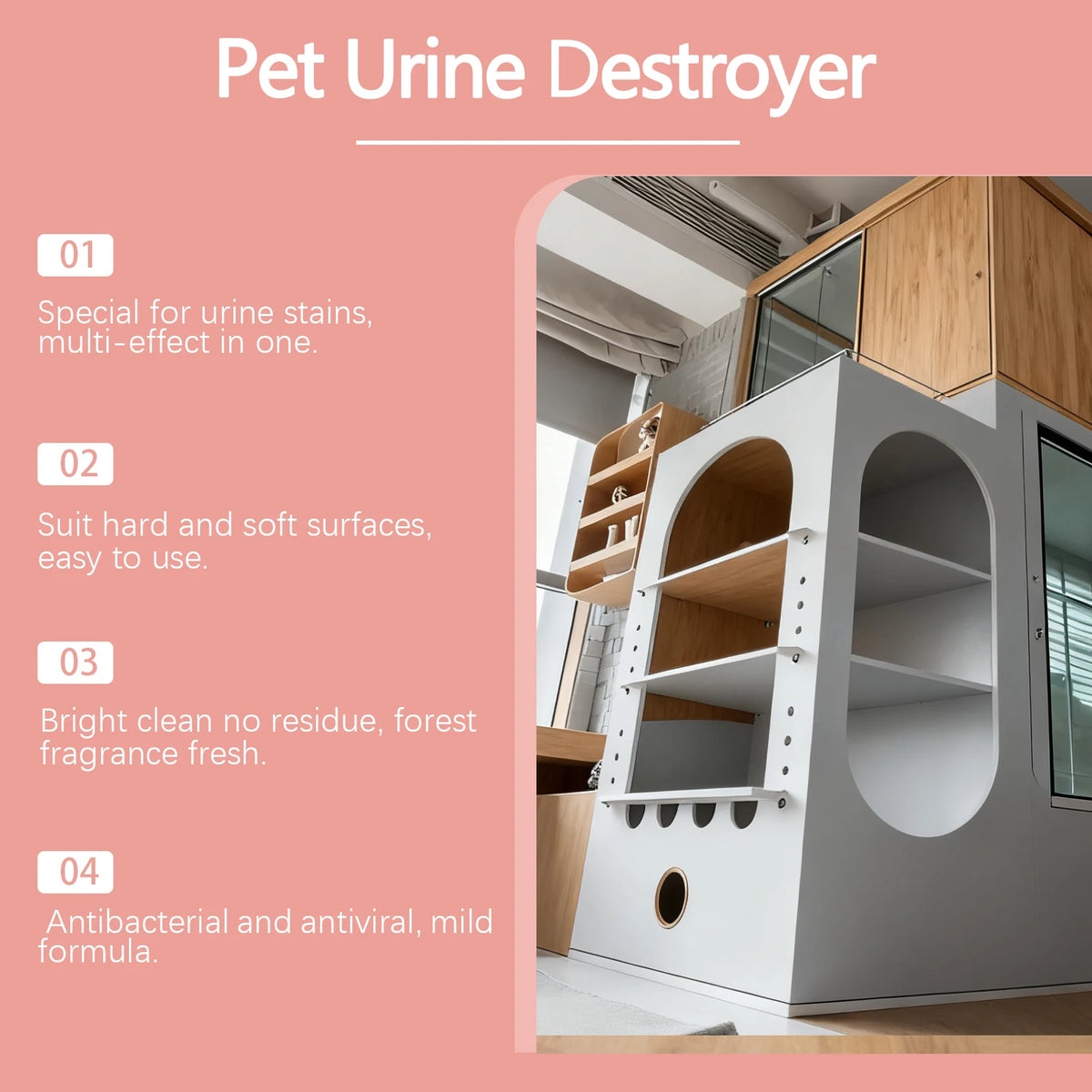 Pet Urine Odor Eliminator for Carpets, Floors & Furniture