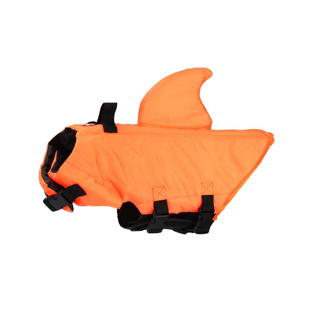 Shark Fin Dog Life Jacket, Adjustable Swim Vest for Small & Medium Dogs