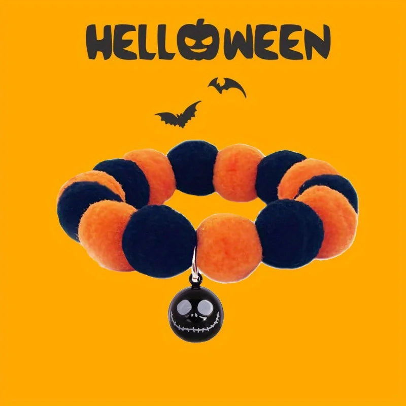 Halloween Breakaway Pet Collar 3-Pack with Bells for Cats & Small Dogs