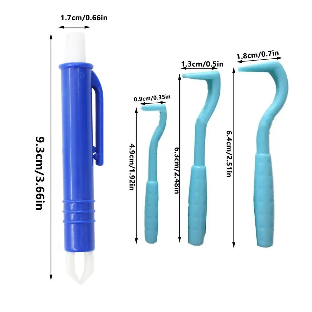Pet Flea & Tick Remover Hook Tweezer Set for Dogs & Cats Grooming