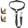 2-in-1 Dog Harness with Leash and Car Seat Belt Strap