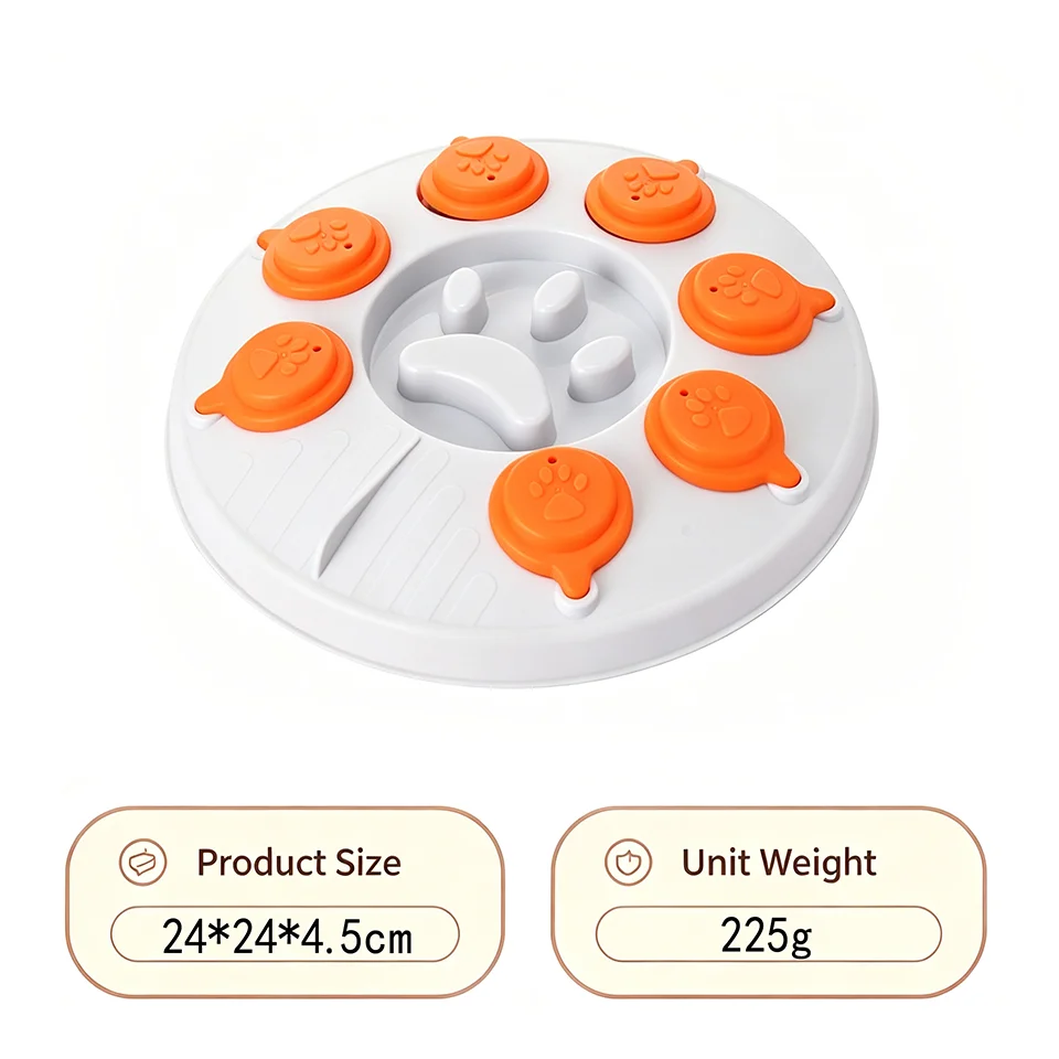 Dog Puzzle Slow Feeder Bowl – Interactive Treat Toy for Dogs & Cats