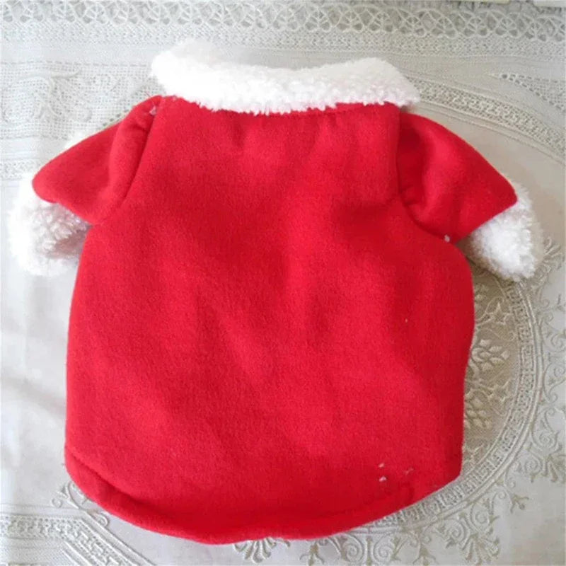 Dog Santa Claus Christmas Costume for Small Dogs & Cats