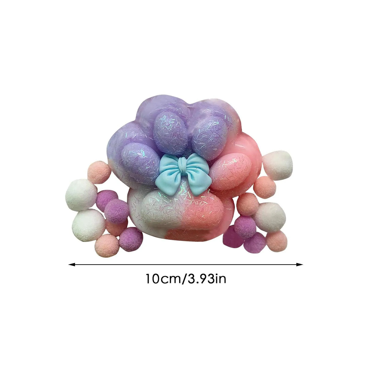Christmas Cat Paw Squishy Toy, Stress Relief Holiday Gift