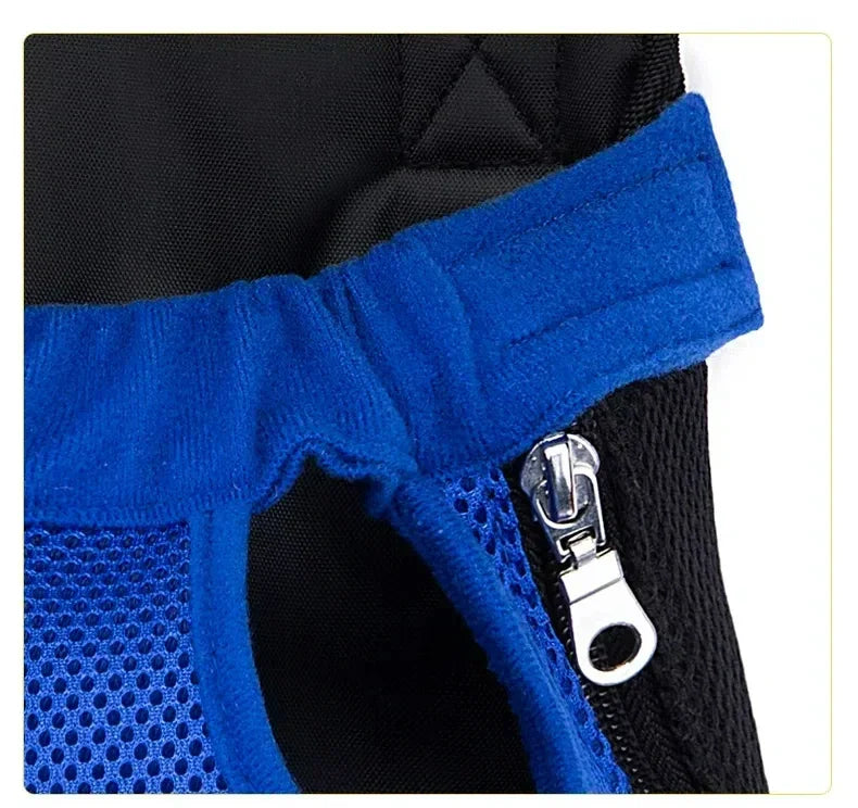 Breathable Mesh Pet Carrier Backpack, Hands-Free Front Carrier