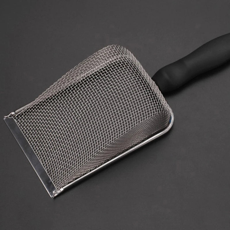 Stainless Steel Mesh Litter Scoop for Cats and Reptile Sand Cleaning