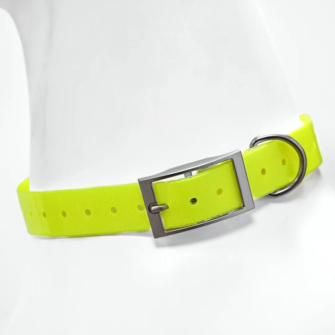 Waterproof TPU Dog Collar, Odor-Proof Adjustable Collar for Large Dogs