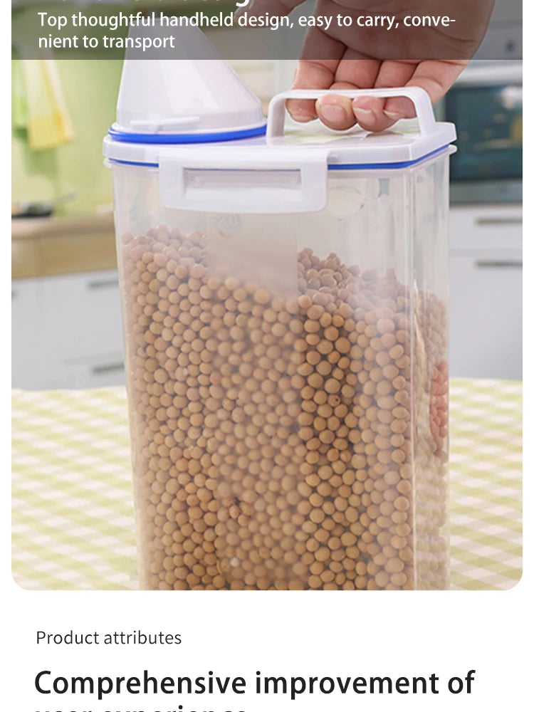 Airtight Pet Food Storage Container, Large Capacity for Dogs & Cats