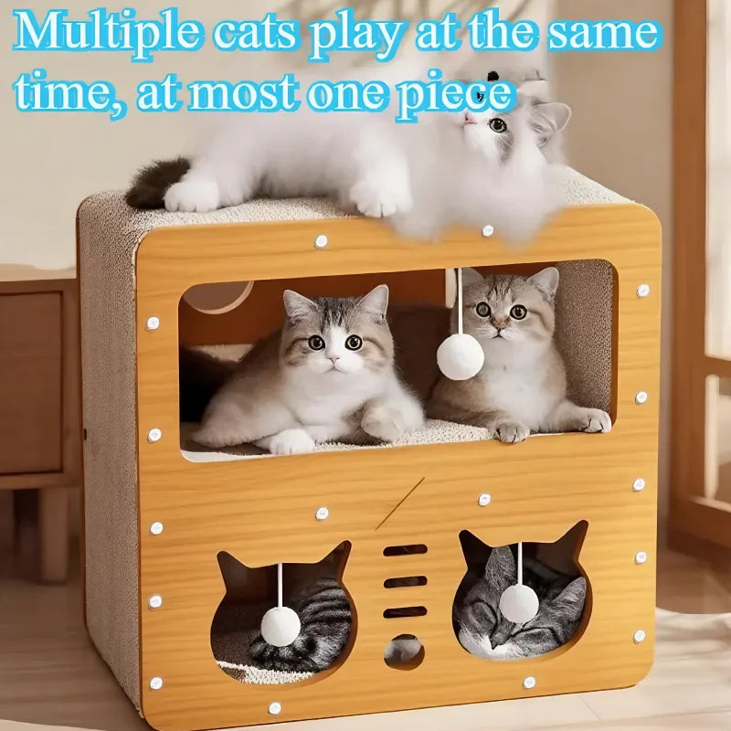 2-in-1 Vertical & Horizontal Cat Scratching Post and Scratch Board