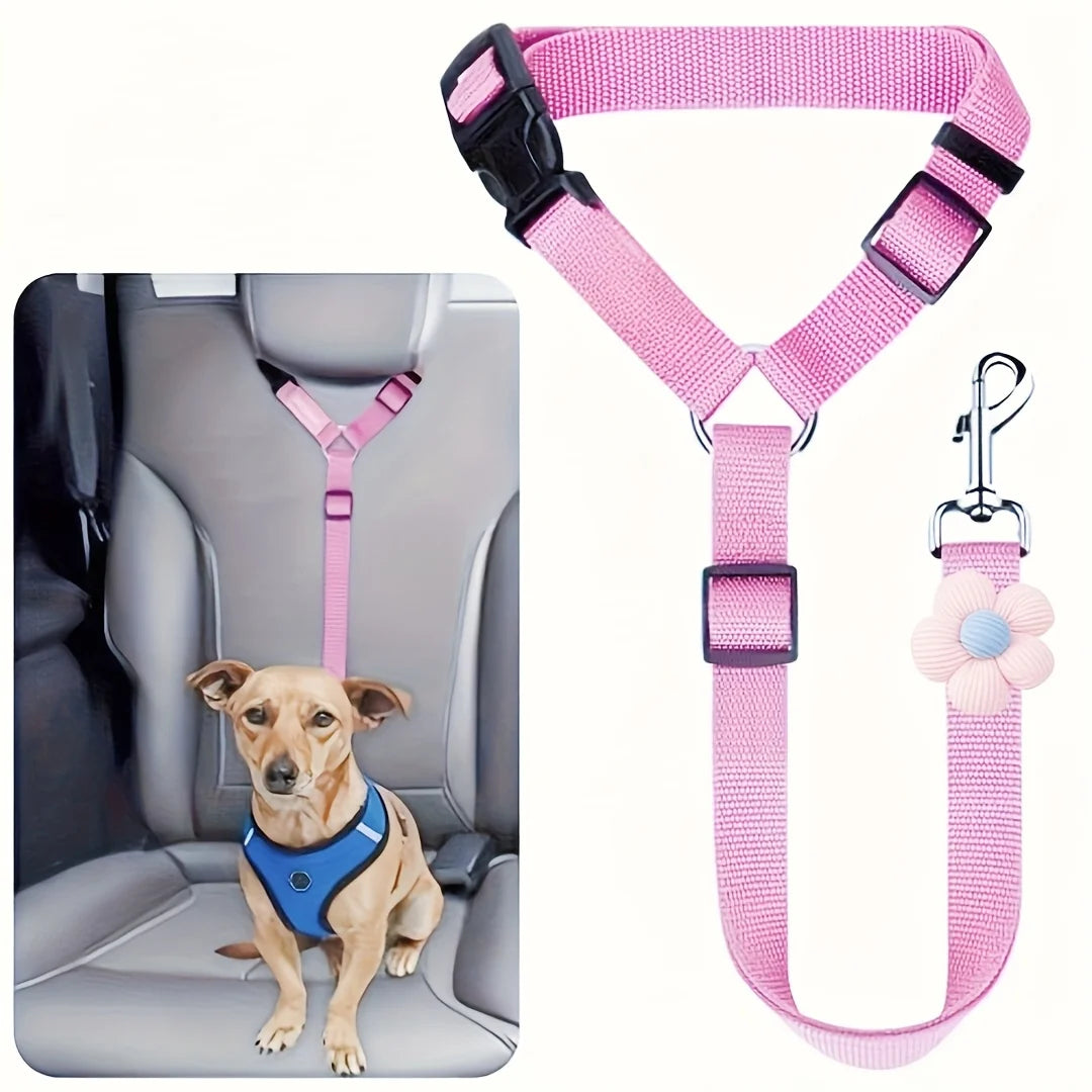 Adjustable Dog Seat Belt for Car Safety Tether Leash