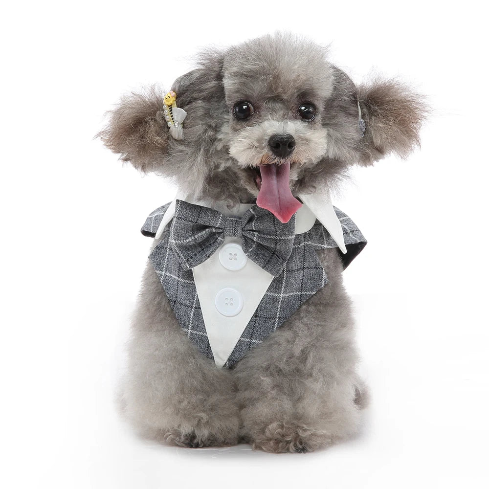 Dog Tuxedo Formal Suit, Christmas & Halloween Party Costume