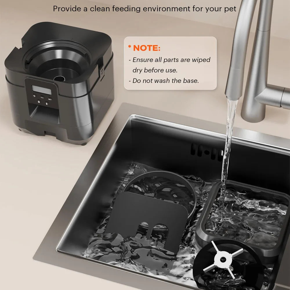 Smart Automatic Pet Feeder with Timer for Cats and Small Dogs