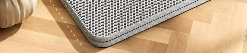 Heavy Duty Waterproof Cat Litter Mat, Double Layer Non-Slip