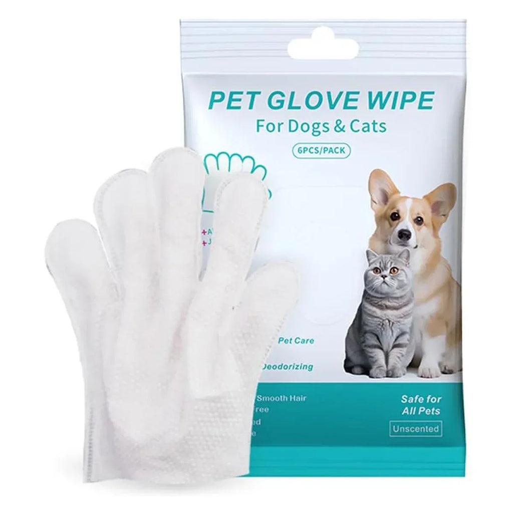 Extra-Thick Unscented Pet Cleaning Wipes for Dogs & Cats, 6 Pack