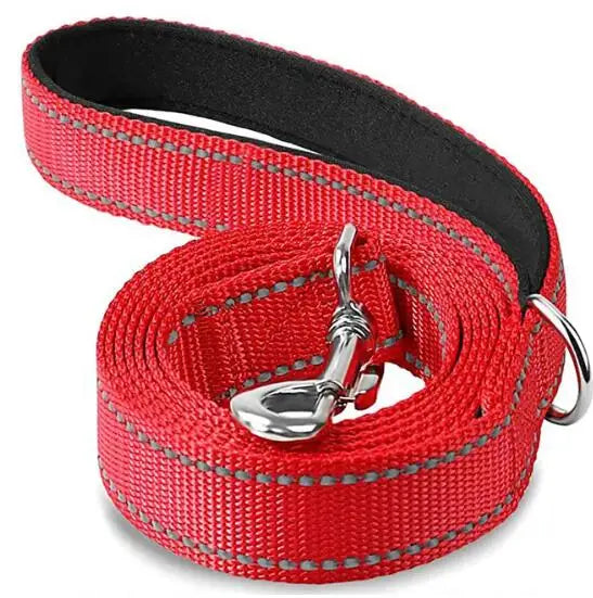 Reflective Night Safety Dog & Cat Harness Leash Walking Training Rope
