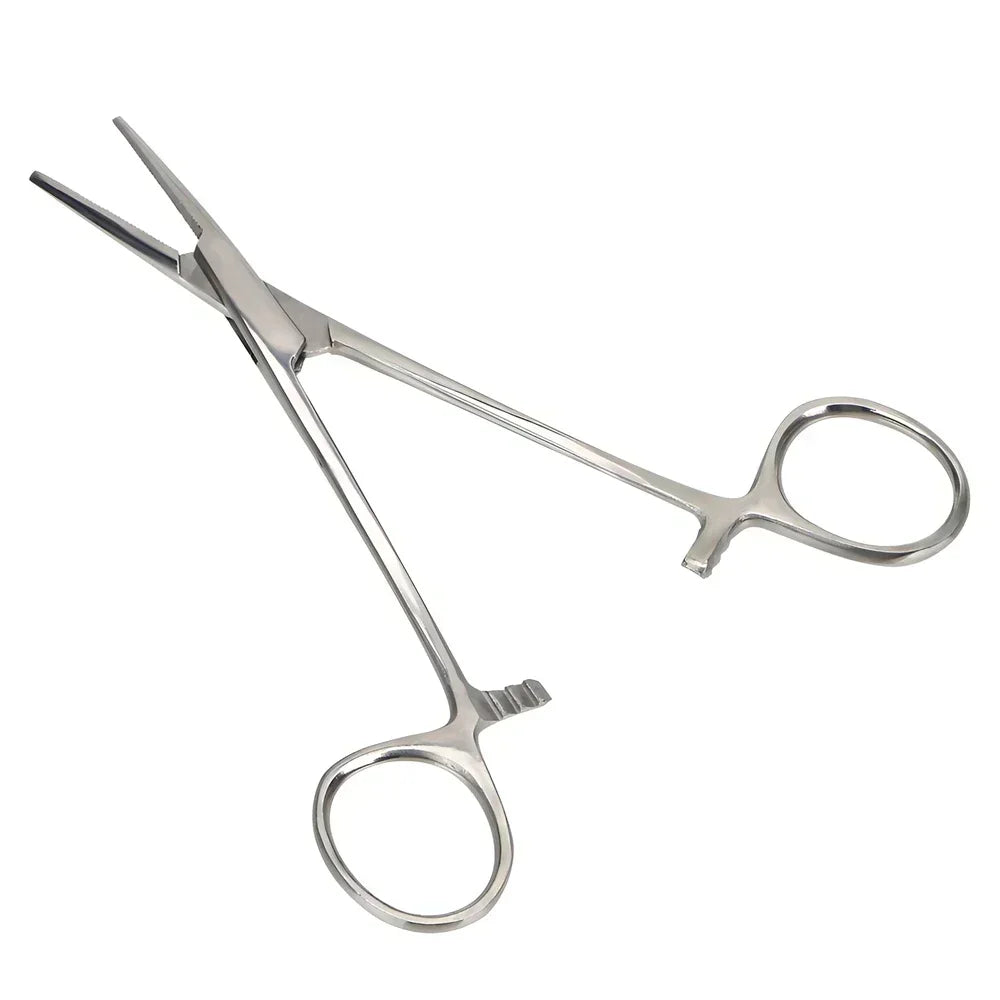 Curved Stainless Steel Pet Hemostat for Ear Hair Removal & Grooming