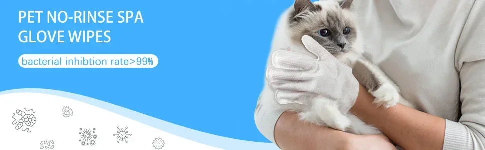 Extra-Thick Unscented Pet Cleaning Wipes for Dogs & Cats, 6 Pack