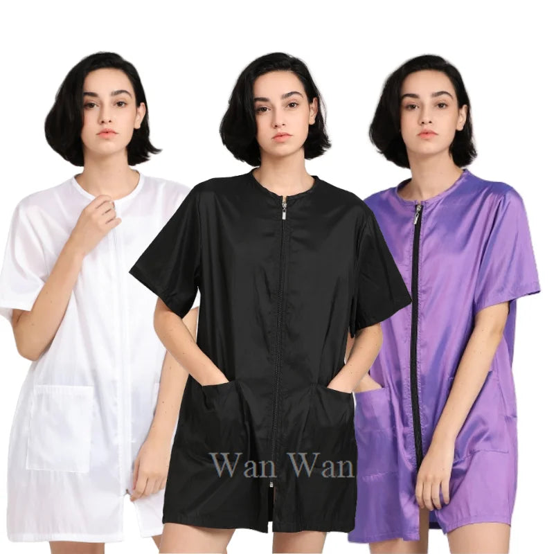 Anti-Hair Pet Grooming Smock, Waterproof Groomer Apron Uniform