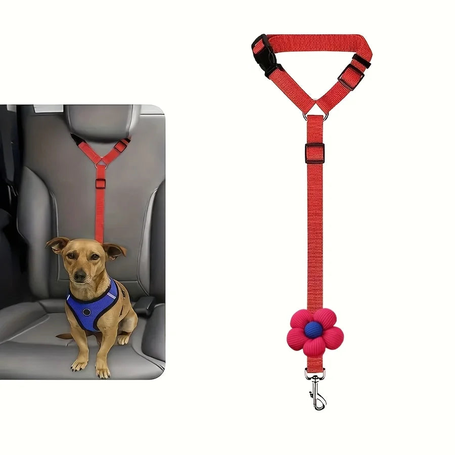 Adjustable Dog Seat Belt for Car Safety Tether Leash