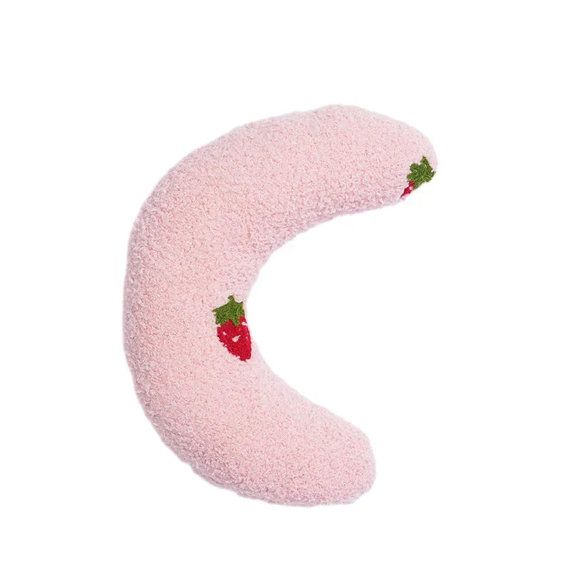 Calming Half-Donut Cuddler Pillow for Cats, Ultra Soft Plush