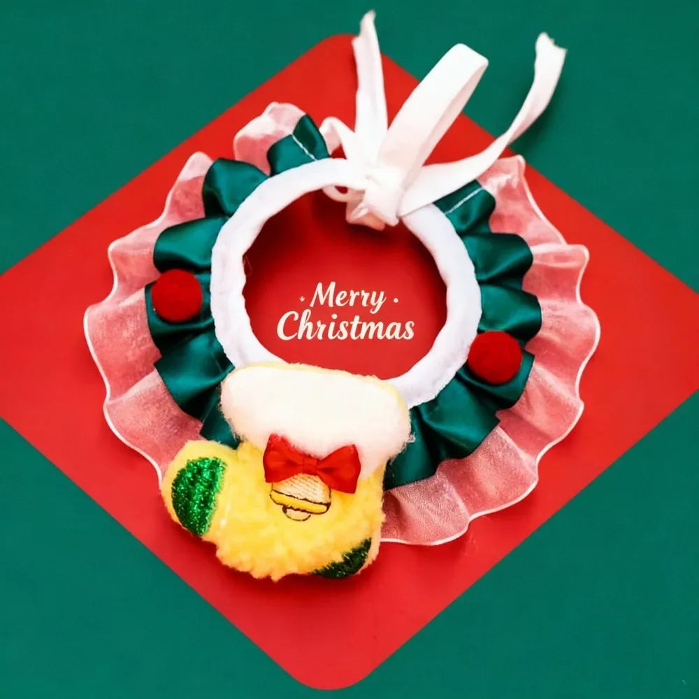 Christmas Pet Collar Bandana, Festive Holiday Dog & Cat