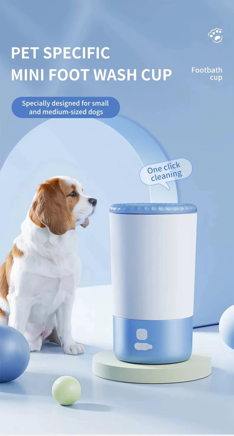 Electric Automatic Dog Paw Washer, Portable Quiet Paw Cleaner