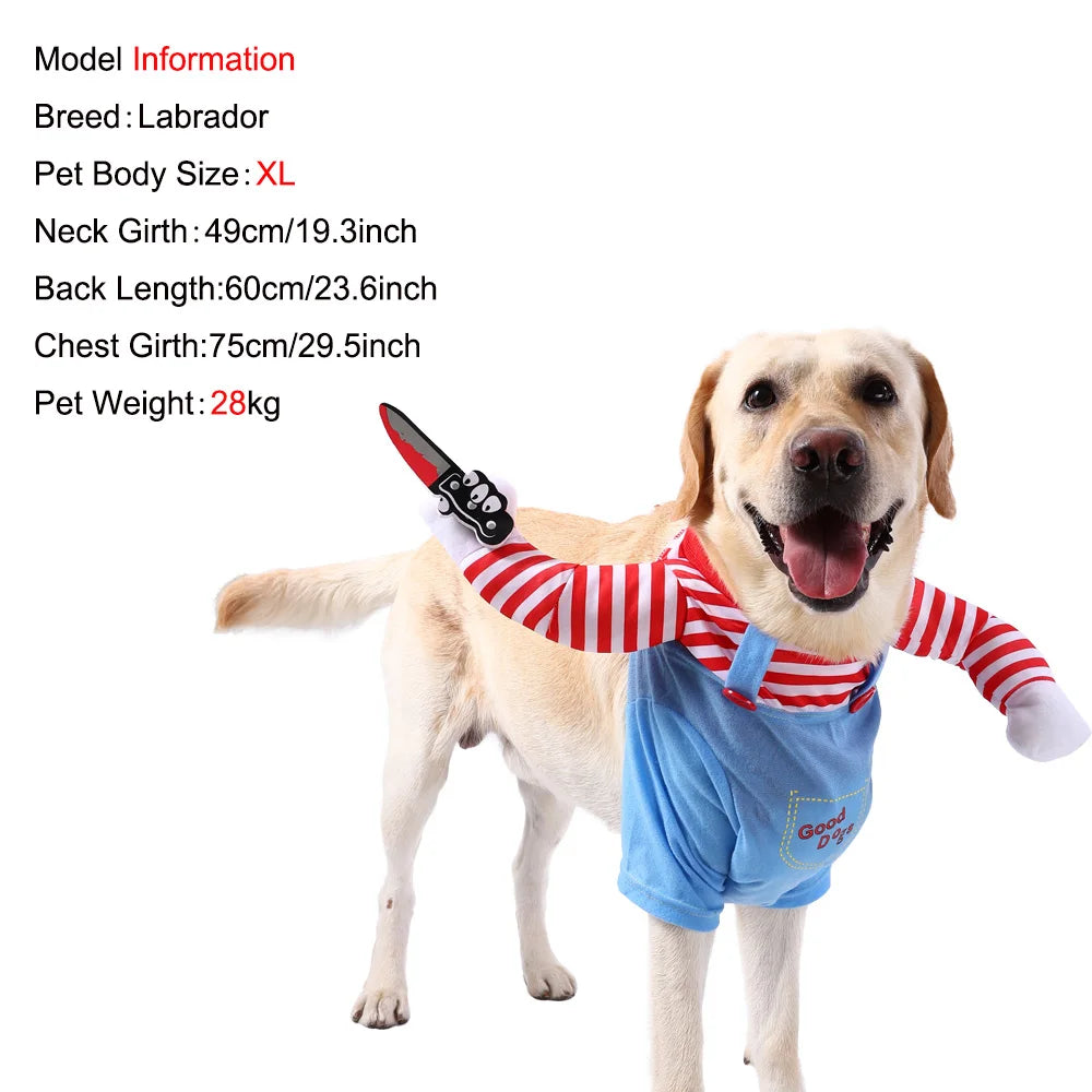 Funny Halloween Dog Costume Jacket for Small, Medium & Large Dogs