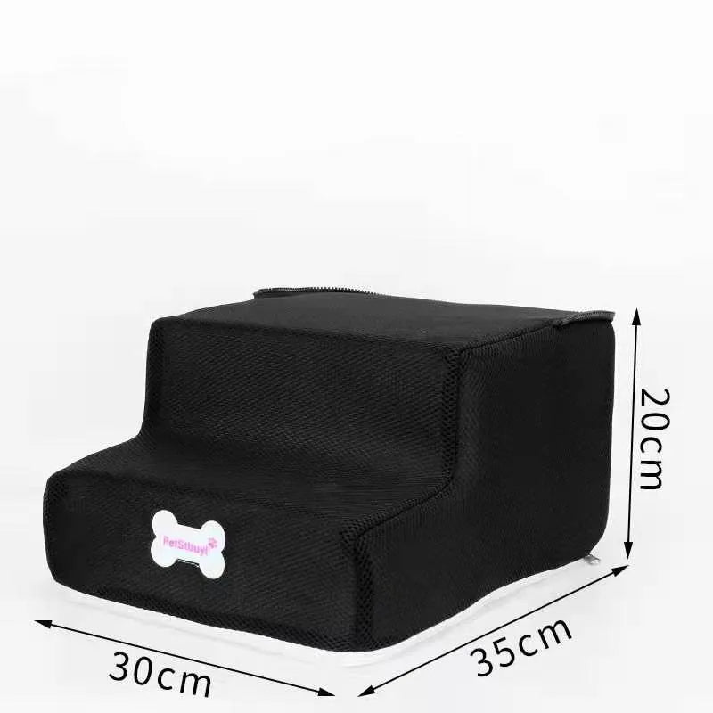 3-Step Anti-Slip Pet Stairs for Small Dogs and Cats to Bed