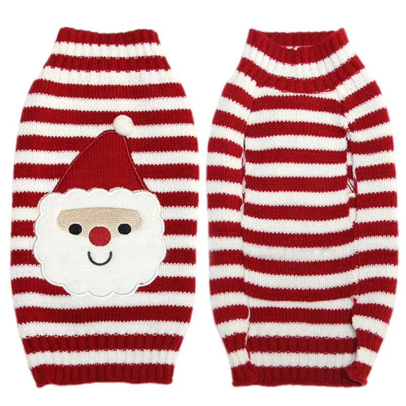 Soft Warm Christmas Turtleneck Dog Sweater for Small Dogs