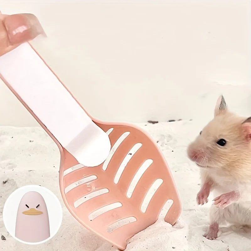 Hamster Bath Sand Shovel, Small Pet Sand Sifter Cleaning Scoop
