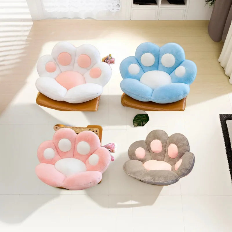 Giant Plush Cat Paw Floor Cushion, Soft Decor Pillow for Cat Lovers