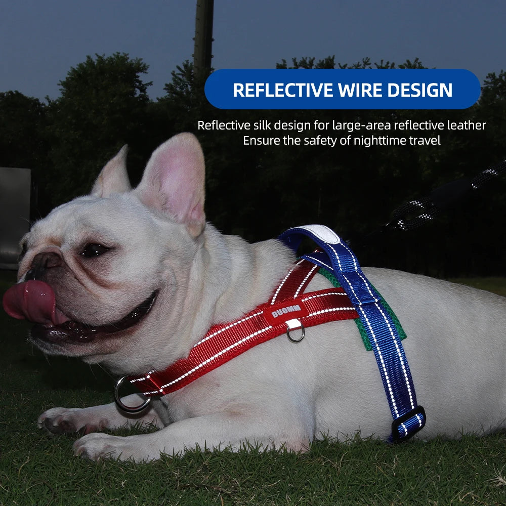 No-Pull Saddle-Style Dog Harness, Reflective Walking Vest