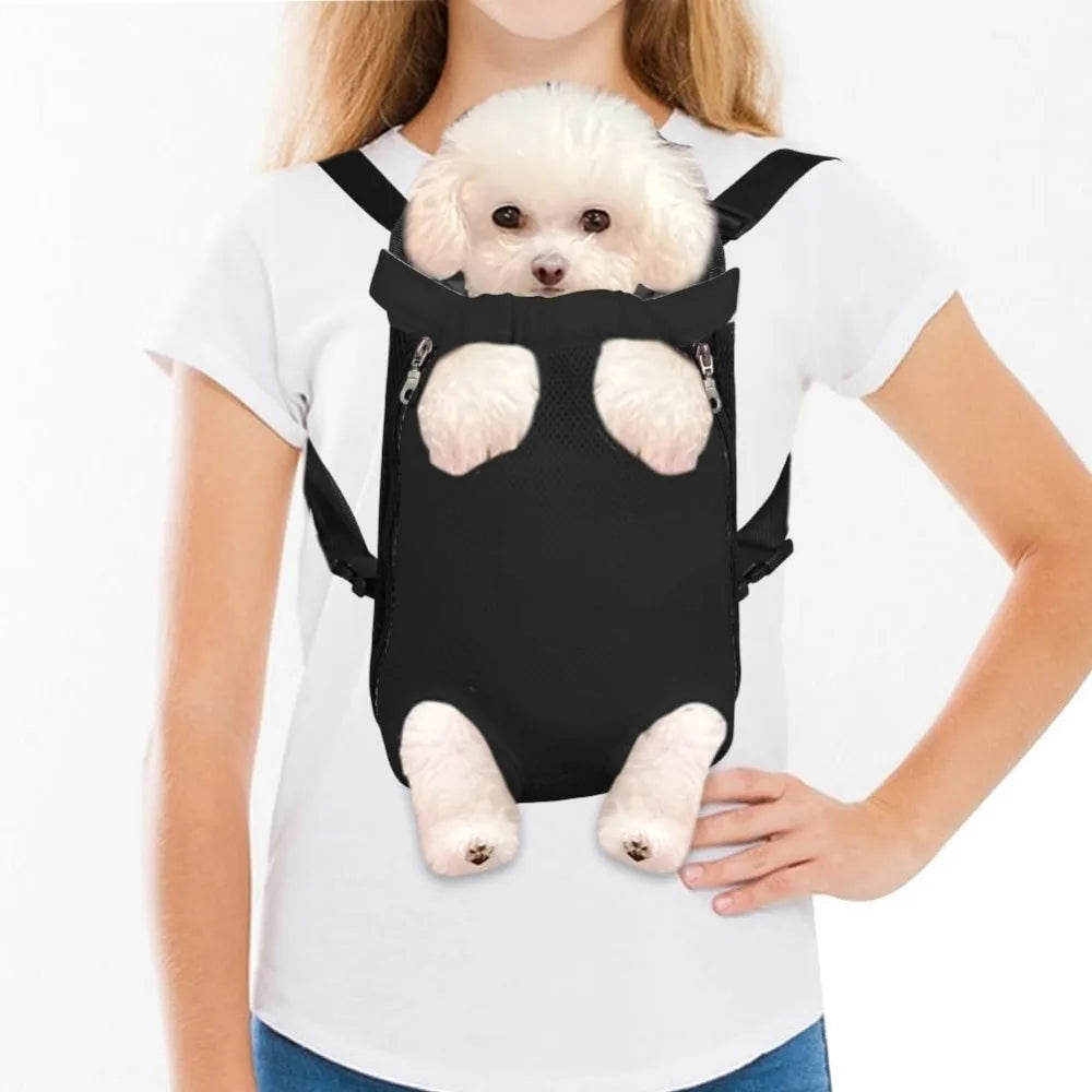 Front Chest Dog Backpack Carrier for Cats & Small Dogs Travel Hiking