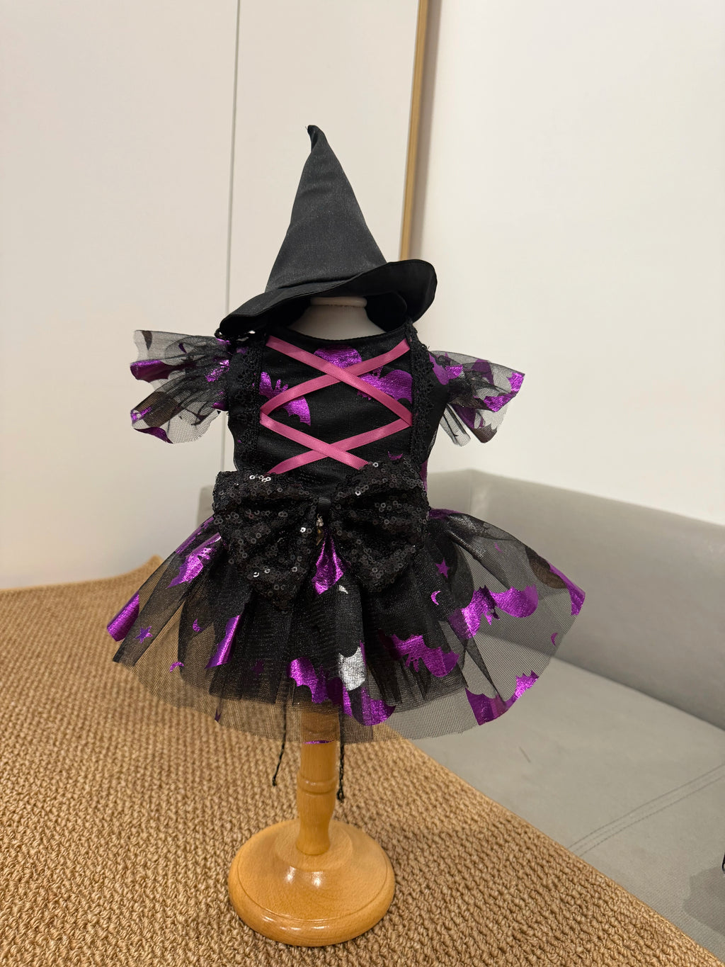 Gothic Witch Princess Halloween Costume for Cats and Small Dogs