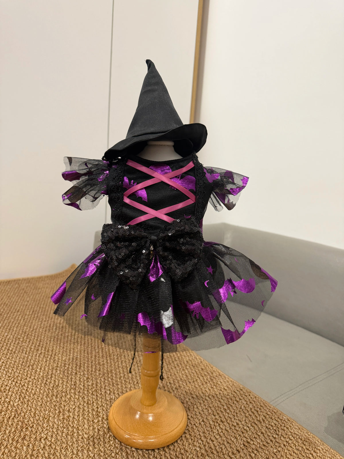 Gothic Witch Princess Halloween Costume for Cats and Small Dogs