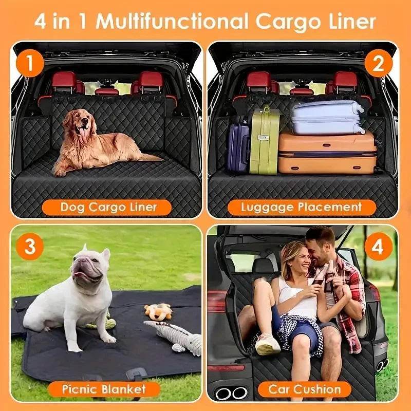 Waterproof Dog Cargo Liner for SUV, Durable Trunk Mat Cover