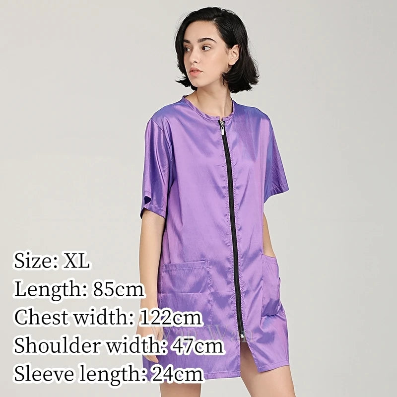 Anti-Hair Pet Grooming Smock, Waterproof Groomer Apron Uniform