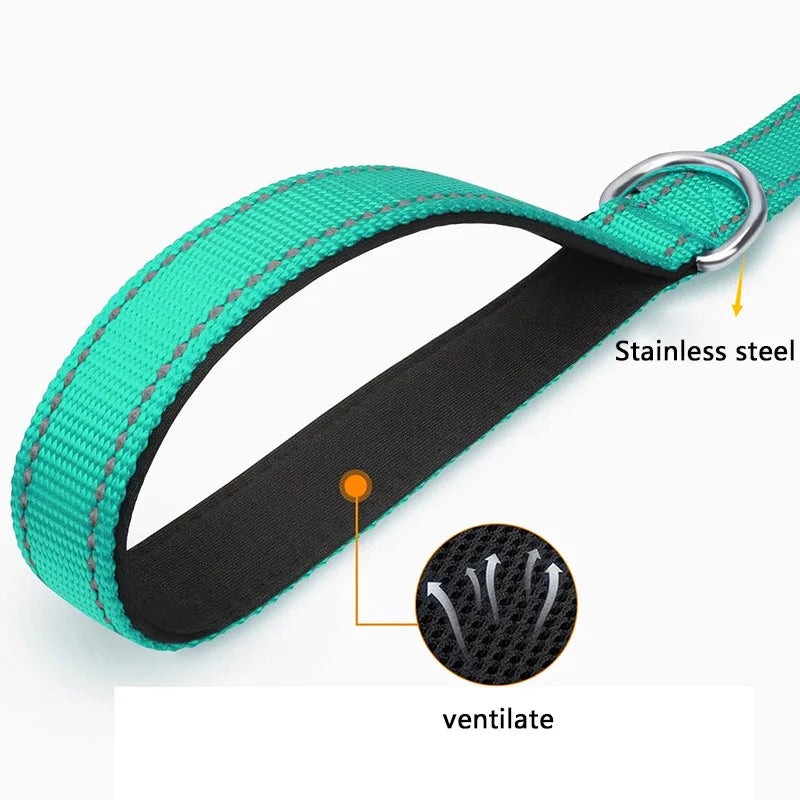 Reflective Night Safety Dog & Cat Harness Leash Walking Training Rope