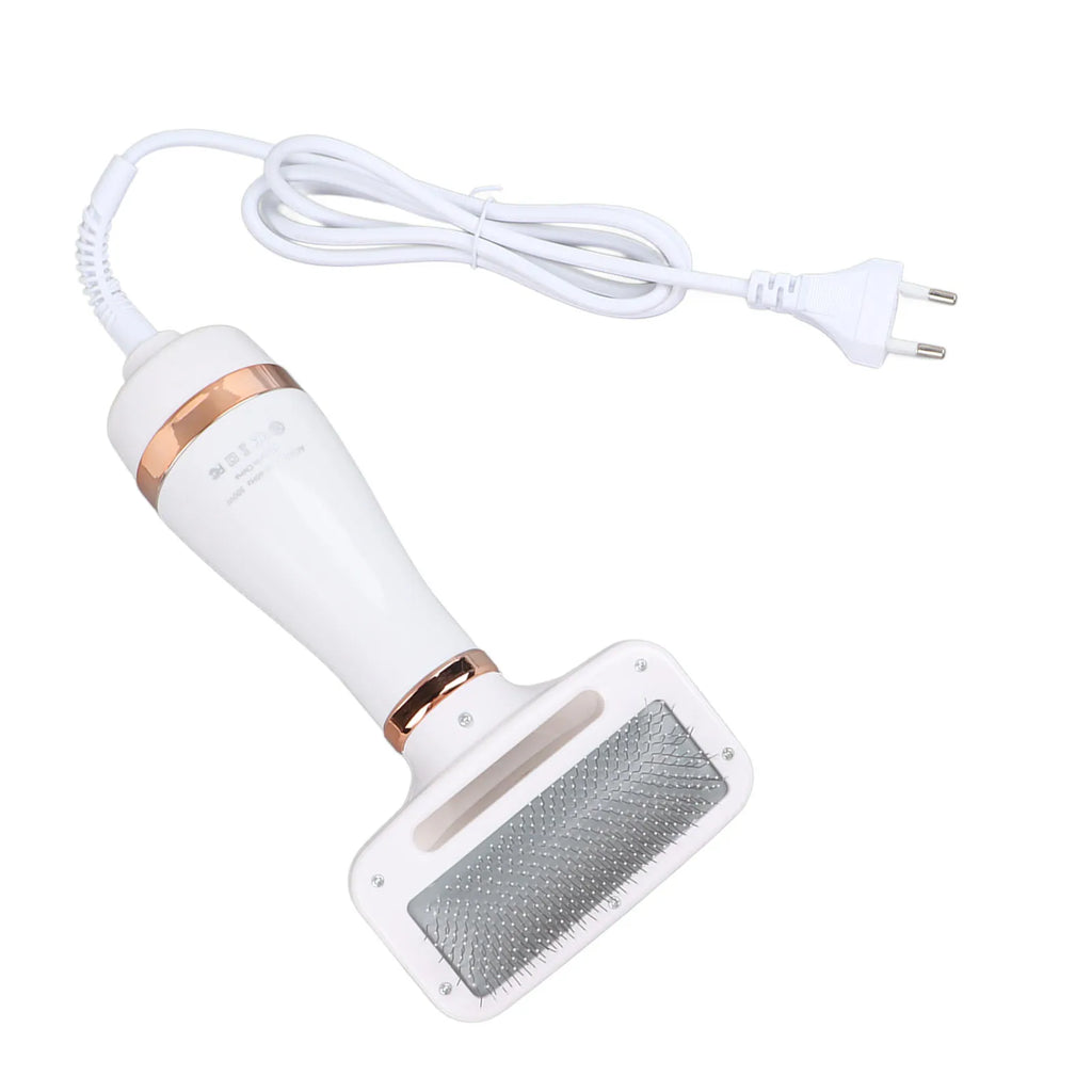2-in-1 Handheld Pet Grooming Dryer with Slicker Brush for Dogs