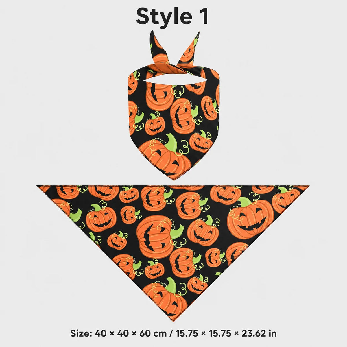 Halloween Pumpkin & Ghost Pet Bandana for Dogs and Cats
