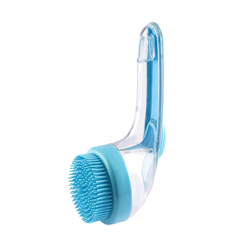 Massaging Pet Bath Brush for Small Dogs and Cats