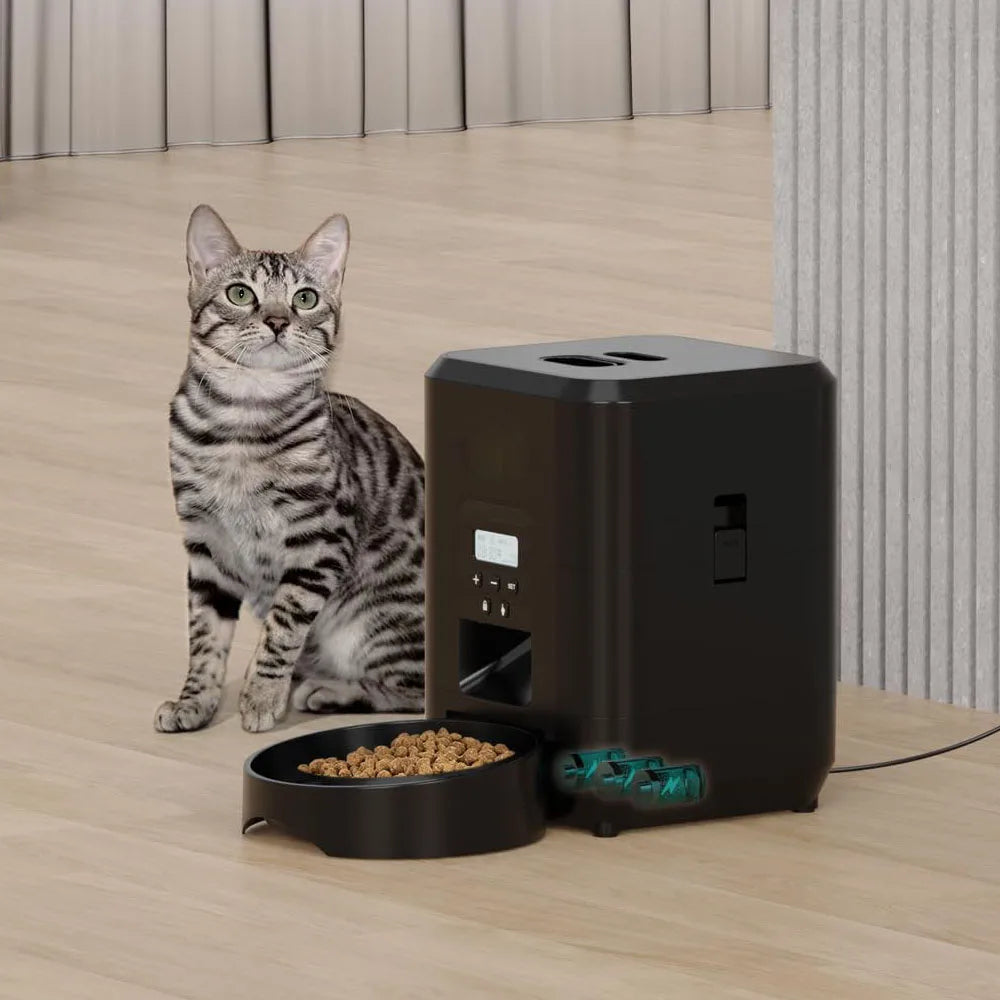 Smart Automatic Pet Feeder with Timer for Cats and Small Dogs