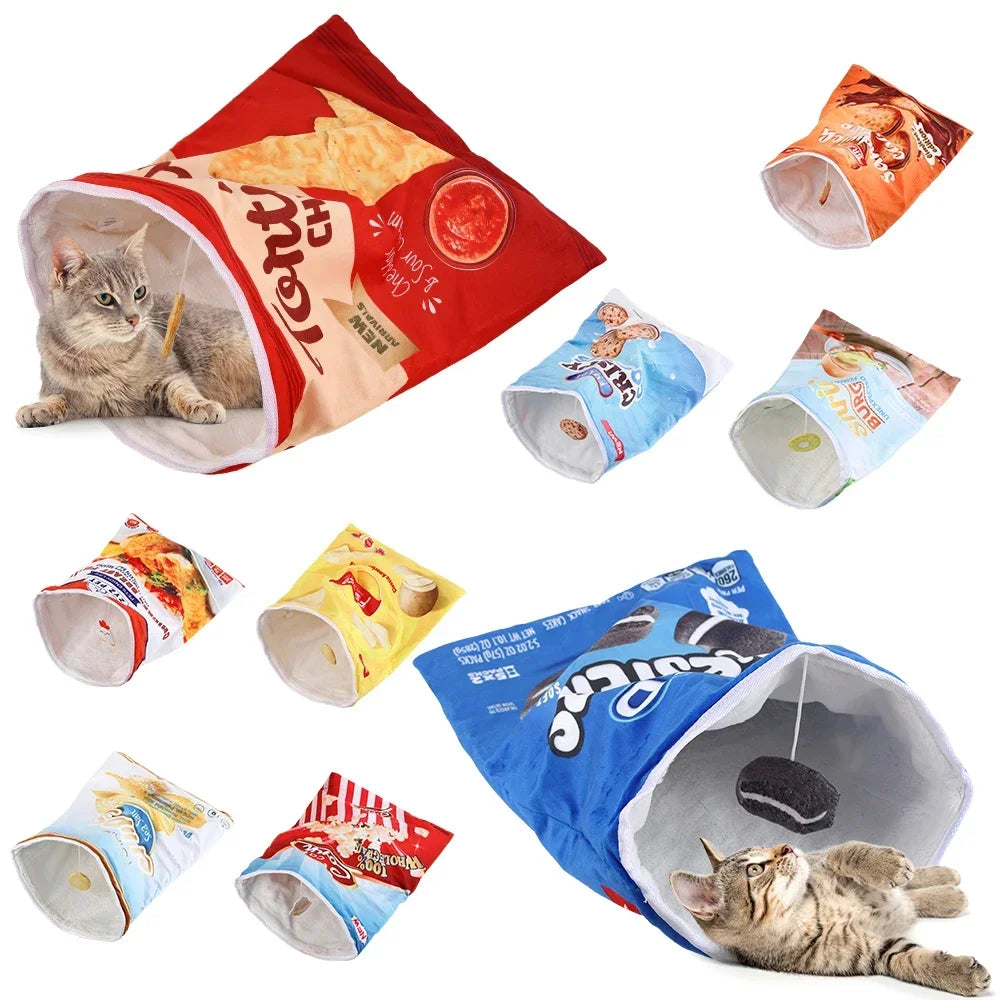 Halloween Print Collapsible Cat Tunnel Toy for Kittens