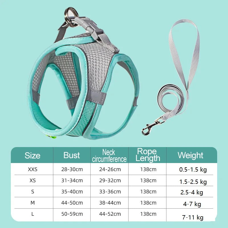 Adjustable Dog Chest Harness Vest for Small and Large Breeds