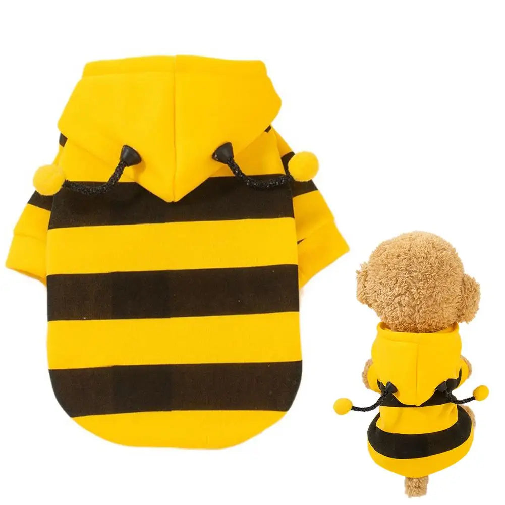 Warm Fleece Dog Hoodie Autumn Winter Pet Clothes