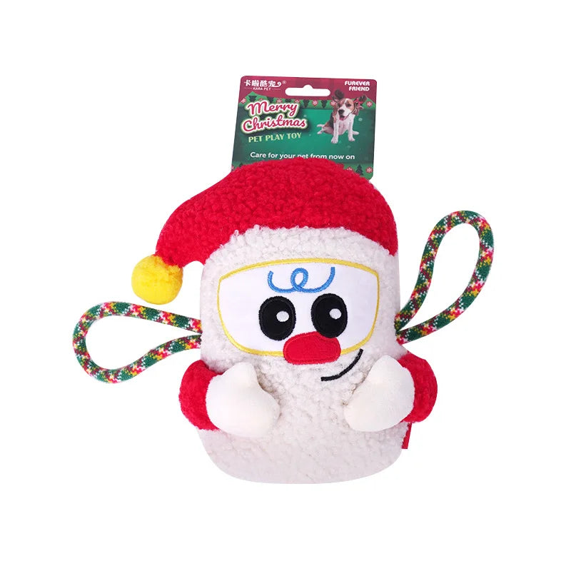 Interactive Christmas Dog Toy Pet Toy Sound Making Chew Proof