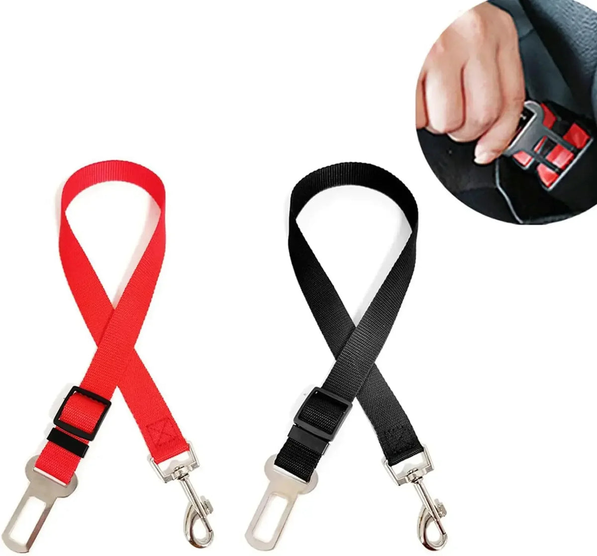 Adjustable Dog Car Seat Belt Safety Harness for Vehicles