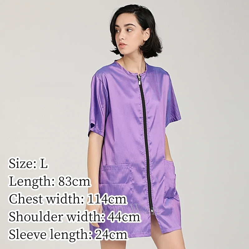 Anti-Hair Pet Grooming Smock, Waterproof Groomer Apron Uniform
